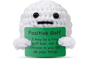AICase Golf Gifts Accessories Funny Positive Golf Ball Crochet Gag Gift Ideas, Emotional Support Nuggets for Men Women Golfers Tournament Dad Mom Fathers Day Christmas Easter Birthday Stuff
