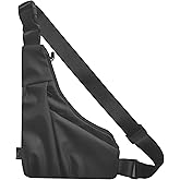 SRSMT Lightweight Crossbody Bag for Women Men, Anti Theft Sling Bag with Back Pocket, Waterproof Chest Bag for Daily Use, Hiking, Cycling, Running.