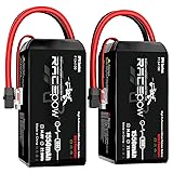 RACEPOW 1550mAh 14.8V 100C 4S Lipo Battery Pack
