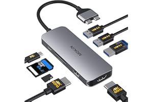 MOKIN Docking Station for MacBook Pro Air,USB C Docking Station Dual Monitor,Dual HDMI Adapter Hub for Mac MacBook Pro with 2 HDMI(4K @60Hz), 3 USB3.0,SD TF Card Reader and 100W PD USB C Port