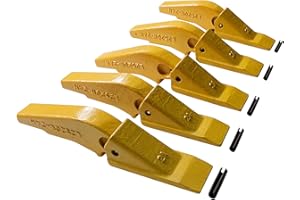 BDI Wear Parts Weld-on Flush Mount 2A Bucket Shanks 2AH Original Fab Bucket Teeth with Pins Backhole Excavator Bucket Digging Teeth Adapter - 5 Set
