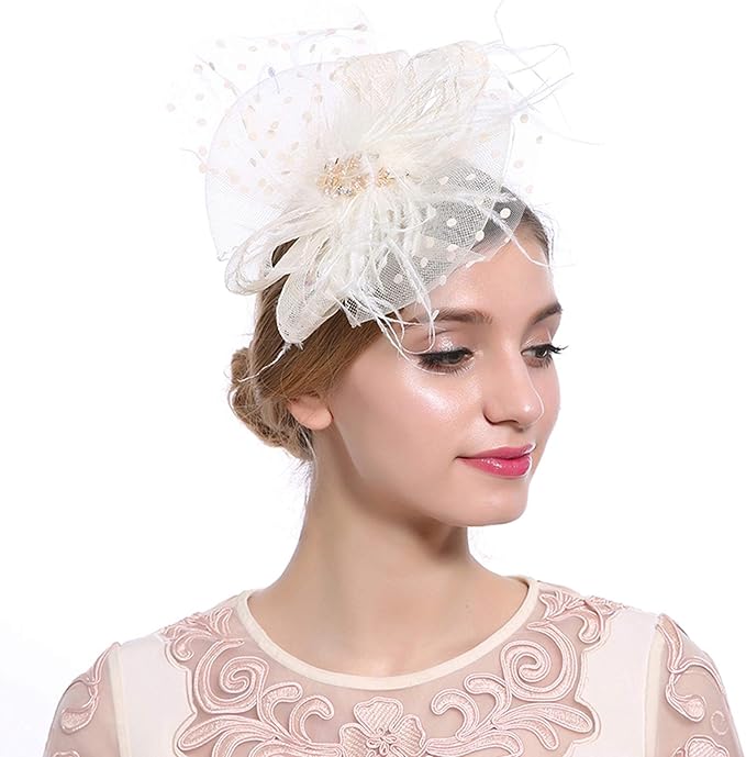 Vic Gray Women Elegant Fascinator Wedding Party Ladies Hair