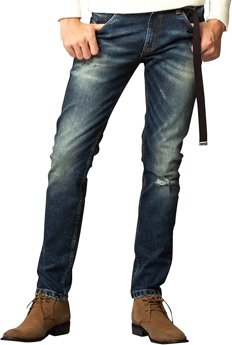 Amazon ロンドンデニム London Denim メンズ パンツ Brent Skinny ストレッチデニム スキニーパンツ クラッシュ加工 02 18 9030 ジーンズ 通販