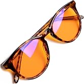 +1.0 +1.5 +2.0 +2.5 Orange Blue Light Blocking Reading Glasses for Better Sleep - Migraine Glasses for Women &amp; Men