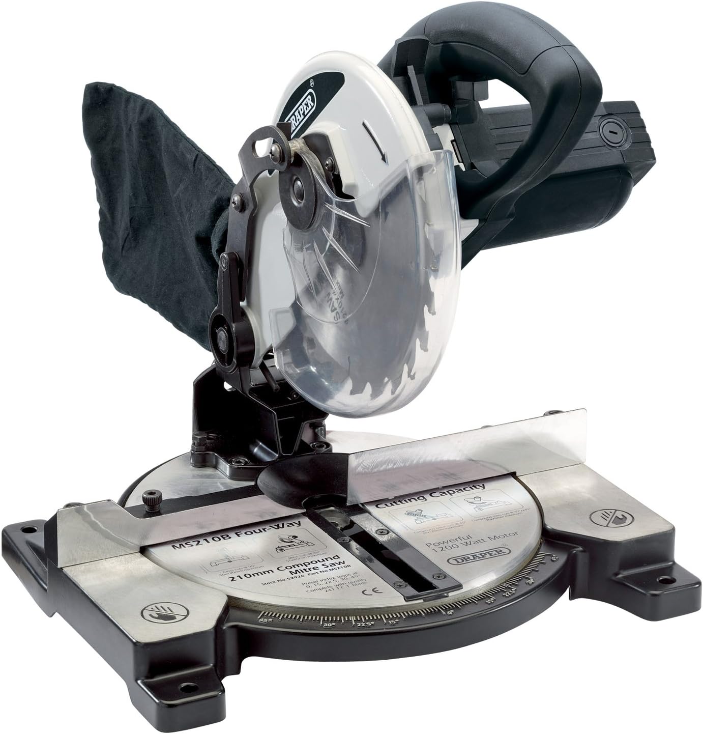 Draper 52926 210 mm 230Volt 1,200Watt Compound Mitre Saw (Old Version