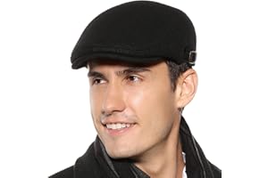 Happy Cherry Men's Flat Top Newsboy Hat Adjustable Lightweight Cap