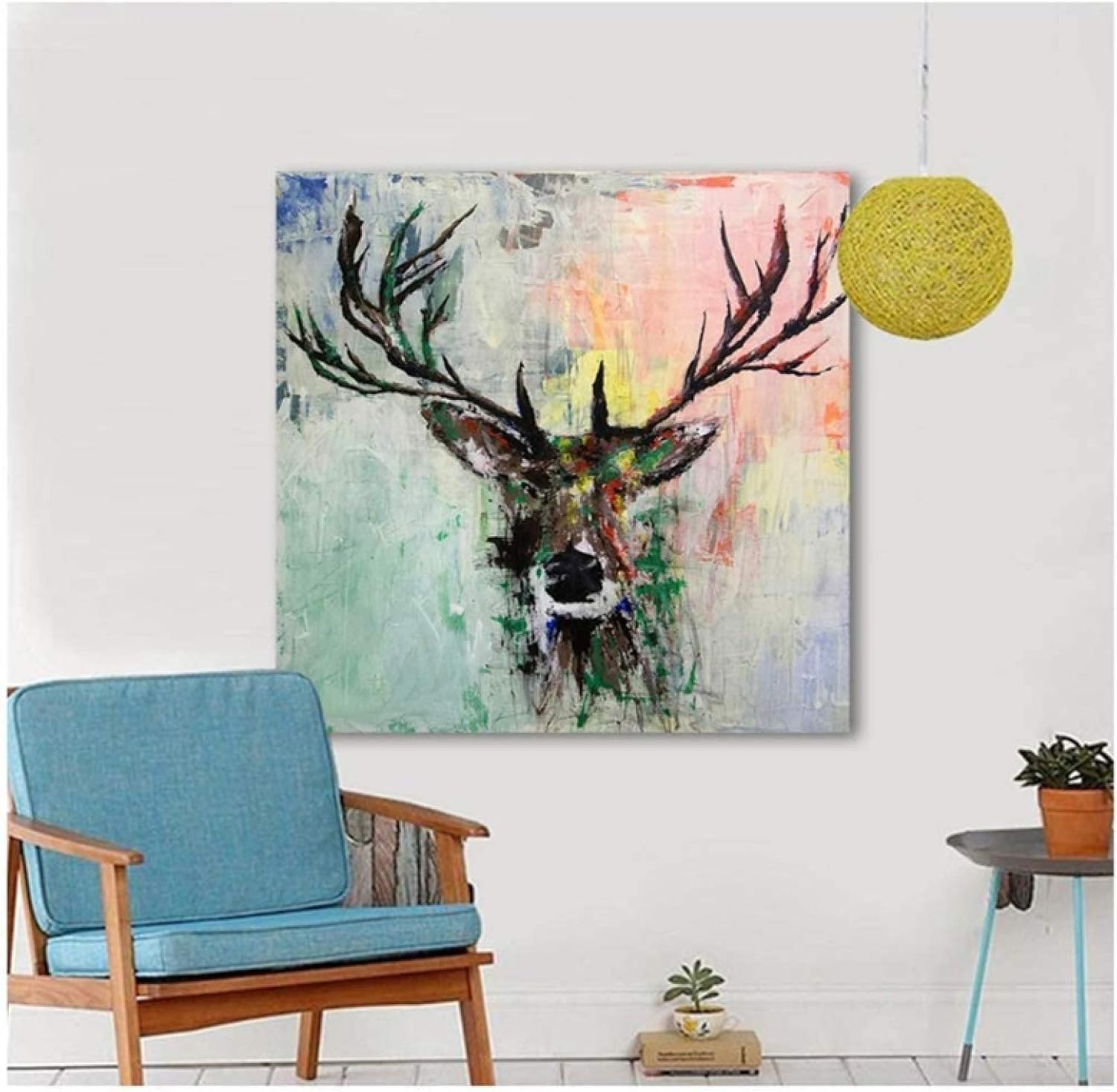 XingChen Obra de Arte para el hogar 50x50 cm sin Marco Arte de la Lona