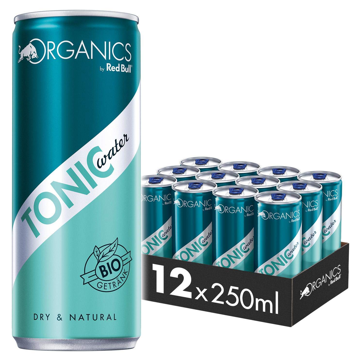 Organics by Red Bull Tonic Water Dosen Bio, 12er Palette, EINWEG, 12er Pack (12 x 250 ml