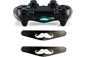 GNG 2X LED Moustache Bar Decal Sticker for Playstation 4 PS4 Controller DualShock 5