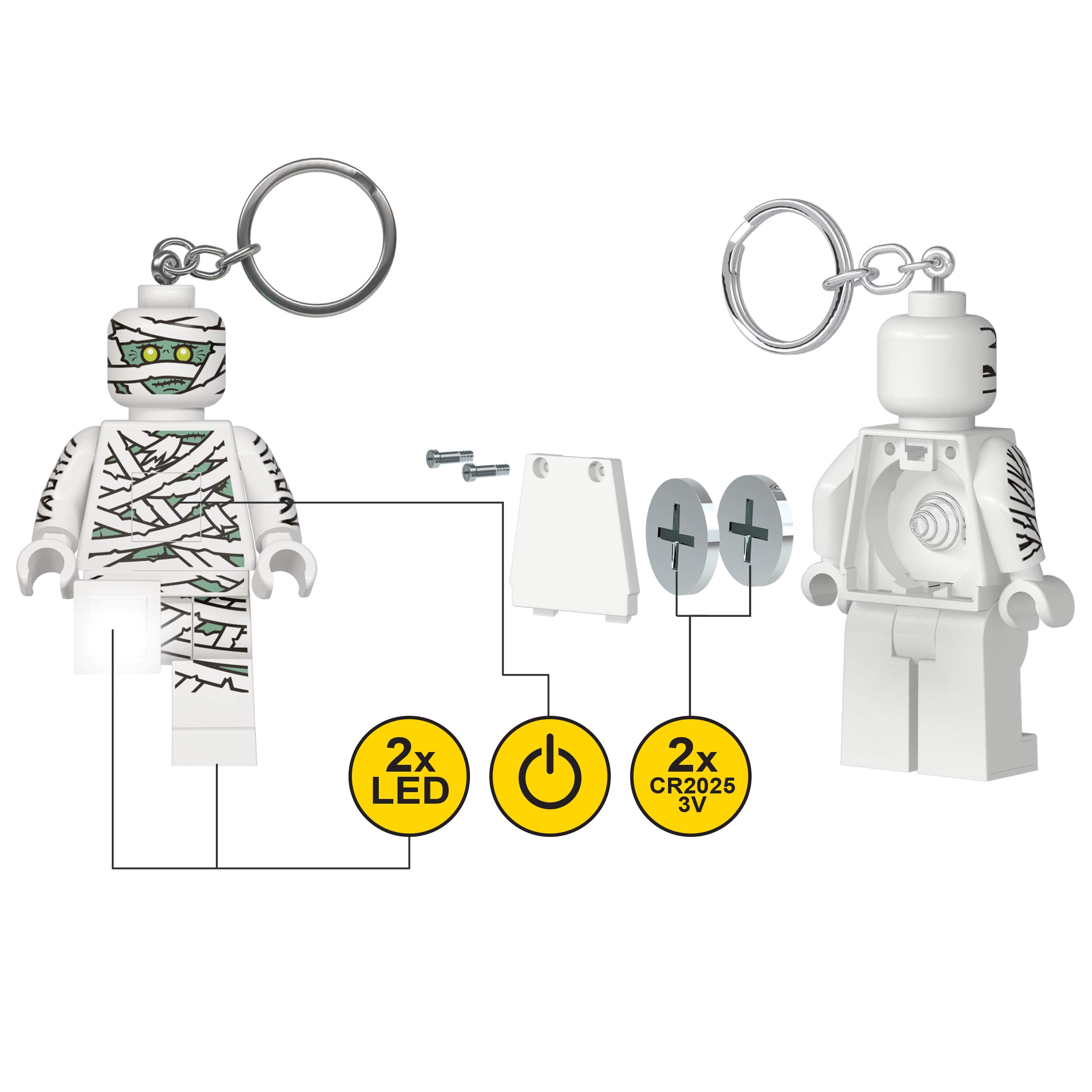 LEGO Monster Fighters Keychain Light - Mummy - 3 Inch Tall Figure (KE132H)