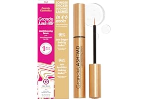 Grande Cosmetics GrandeLASH-MD Lash Enhancing Serum - Peptide & Vitamin Infused Formula for Longer, Thicker, Fuller Looking Lashes - Ophthalmologist Tested, Cruelty-Free