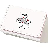 BJDAMAI Shark Wallet For Teens Kids Girls Age 6,7,8,9,10,11,12, Small Slim Thin Mini Compact Women Wallet, Animal Lovers Gifts Stuff, Cash Card Coin Pocket Window For Female!