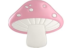 QiMing Mushroom Shoulder Purses,PU Lovely Botany CrossBody Bag for Girl Women