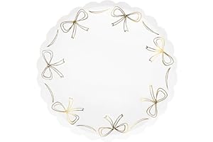 Meri Meri Christmas Party Plates (Pack of 8), Disposable Plates for Party, Christmas Paper Plates with Scalloped Edge