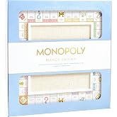 WS Game Company Monopoly Bianco Edition Deluxe White Wood Board Game Set | Coastal Design, Gold Foil Accents, Die-Cast Tokens, Custom Houses, Banker Tray, 2 to 6 Players, Adults and Kids Ages 8 and Up