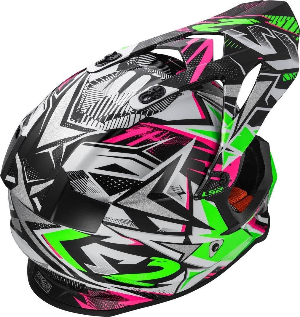 L LS2/&nbsp;Casque moto mx437/&nbsp;Fast Core Noir//Orange