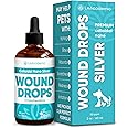 LeAcademic Hot Spot Treatment for Dogs is Better Used with a Dog Cone | Cat Wound Care with Nano Silver + Chlorhexidine for Pets | Drops Help with Scratches, Bites, and Sutures After Surgery | 2 oz