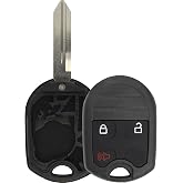 Remote Key Fob Cover Shell Case for 2000-2016 Ford Lincoln (CWTWB1U793) | Replacement for 2000 2001 2002 2003 2004 2005 2006 2007 2008 2009 2010 2011 2012 2013 2014 2015 2016 F150 F250 (164-R8070) 3b