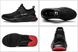Black Safety Mens Safety Trainers Steel Toe Cap Work Boots UK 8 Breathable view 2