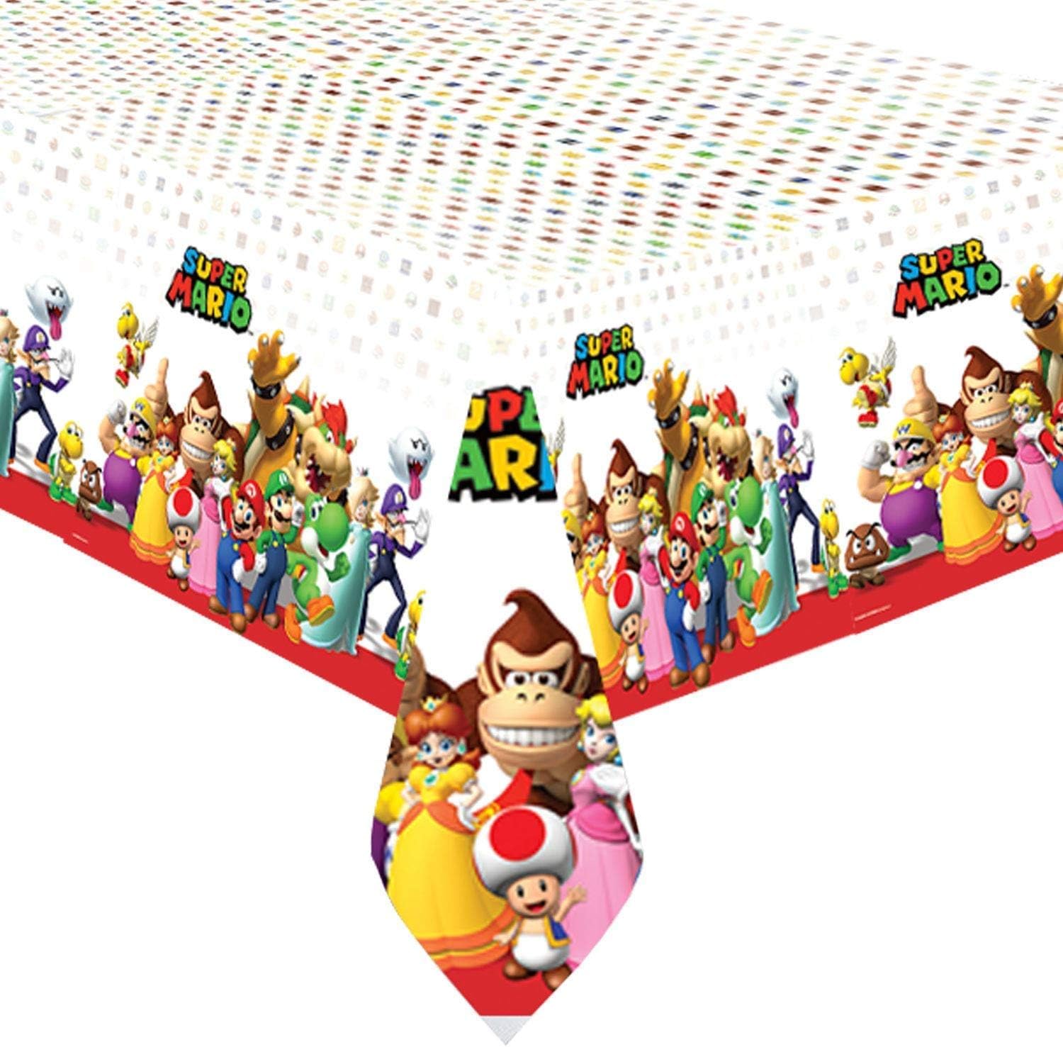Vaisselle Cuisine Maison Nappe De Serviette Mario Plate Cup Mario Party Supplies Pack De Vaisselle Pour Le Joyeux Anniversaire De Super Mario Bros Brothers 16 Kit