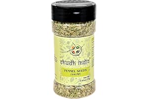 Shudh india Fennel Seeds (Saunf Sabut) Whole Spice 2.65oz (75g) All Natural ~ Gluten Friendly | NON-GMO | Vegan | Indian Origin (Fennel Seeds)