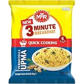 MTR 3 Mins Seviyan Vermicelli Upma - Ready to Cook Meals, Indian Food, 6pk | Meals with indian food flavors, ready to cook for quick lunches, dinners, snacks, family gatherings, and everyday pantry use.