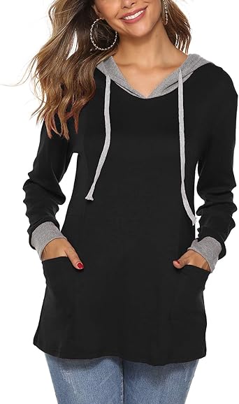 women's long tunic sweatshirt
