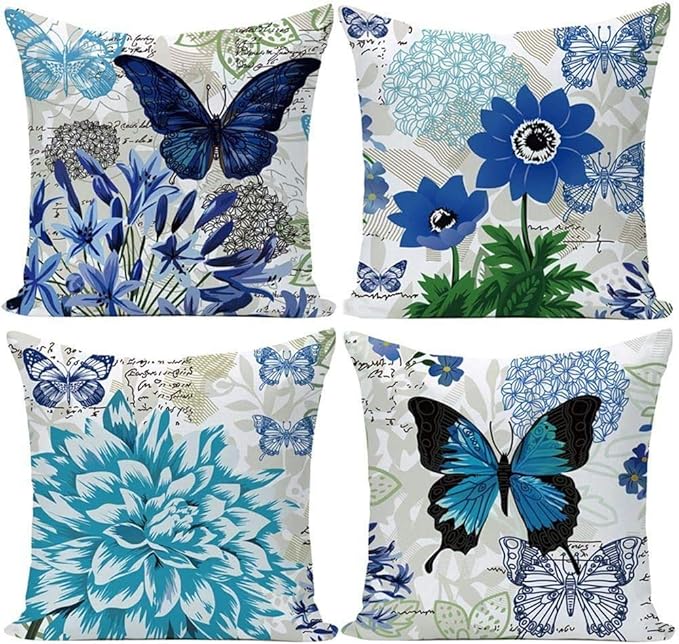 LYAU Pillow Protectors Pair Square Pillow Case Throw Pillow