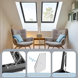 OXBZKMY Skylight Window for House Roof, Tempered