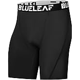 Blueleaf Men's Compression Shorts Sports Running Spandex Shorts Performance Athletic Workout Base Layer Underwear