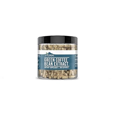 Green Coffee Bean Extract, 200 Capsules, 840 mg Servings, 50% Chlorogenic Acid, Non-Stimulant, Lab-Tested &amp; Gluten-Free, Pure, Non-GMO, No Additives or Fillers, Made in USA, Satisfaction