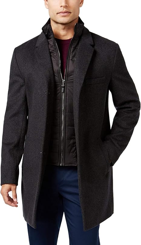 michael kors slim fit top coat