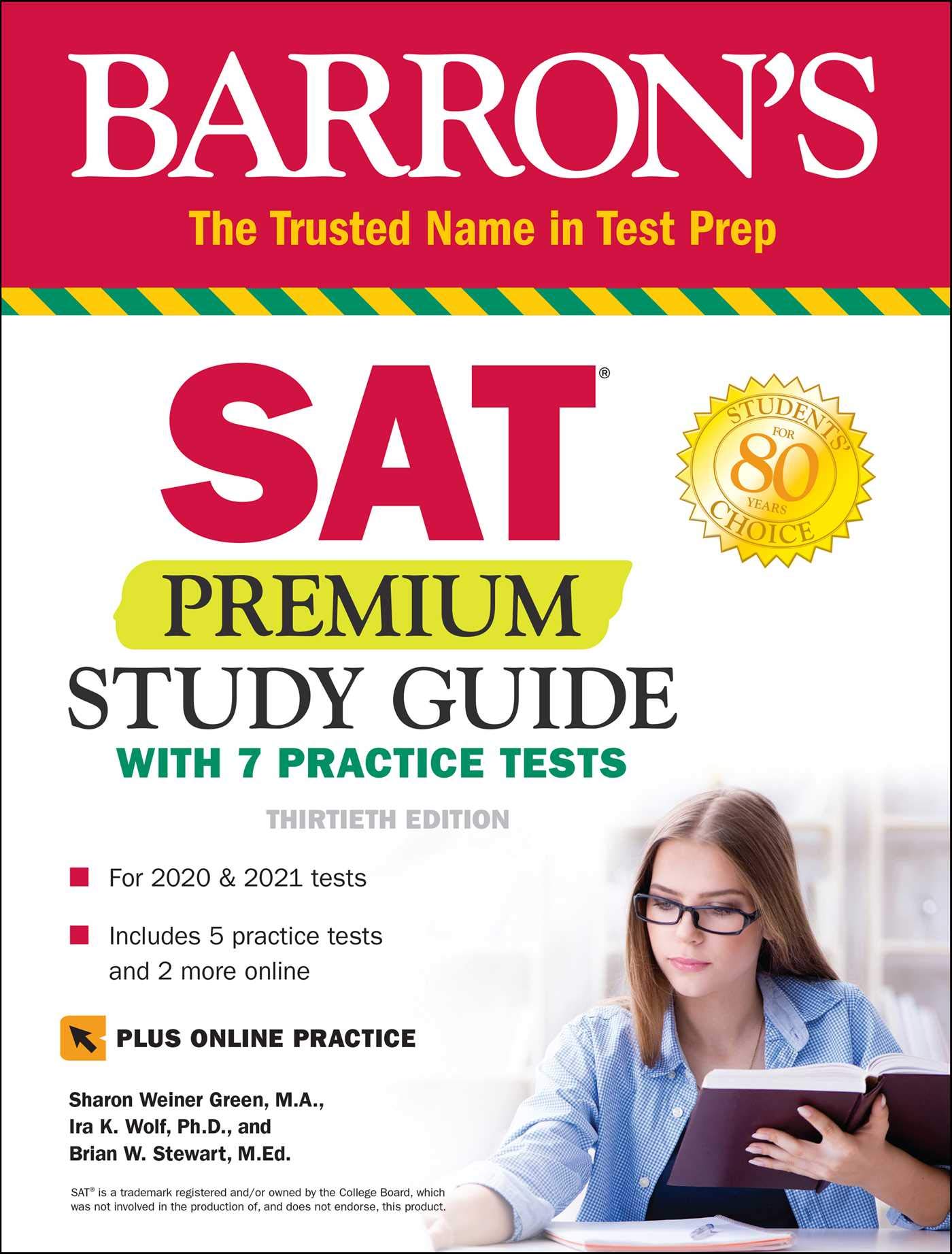 SAT Premium Study Guide with 7 Practice Tests (Barron’s Test Prep)