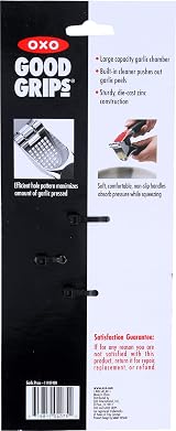 OXO Good Grips Garlic Press with Built-In Cleaner Large Capacity Zinc view 4