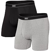 SAXX Underwear Co. Men's Daytripper Comfort Stretch Boxer Brief Fly 2-Pack