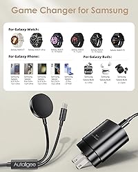 2 in 1 for Samsung Watch Charger, 25W USB C Fast