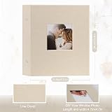 Miaikoe 1000 Pockets Photo Album 6x4 10x15cm Beige Linen Large Capacity view 2