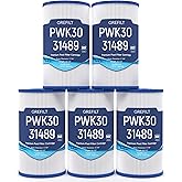 Grefilt PWK30 Hot Tub Filter Compatible with Hot Springs Spa Filters, Watkins 31489, Unicel C-6430, Filbur FC-3915, 71825, 73178, 73250, P/N0969601, 30 sq.ft. 5-Pack