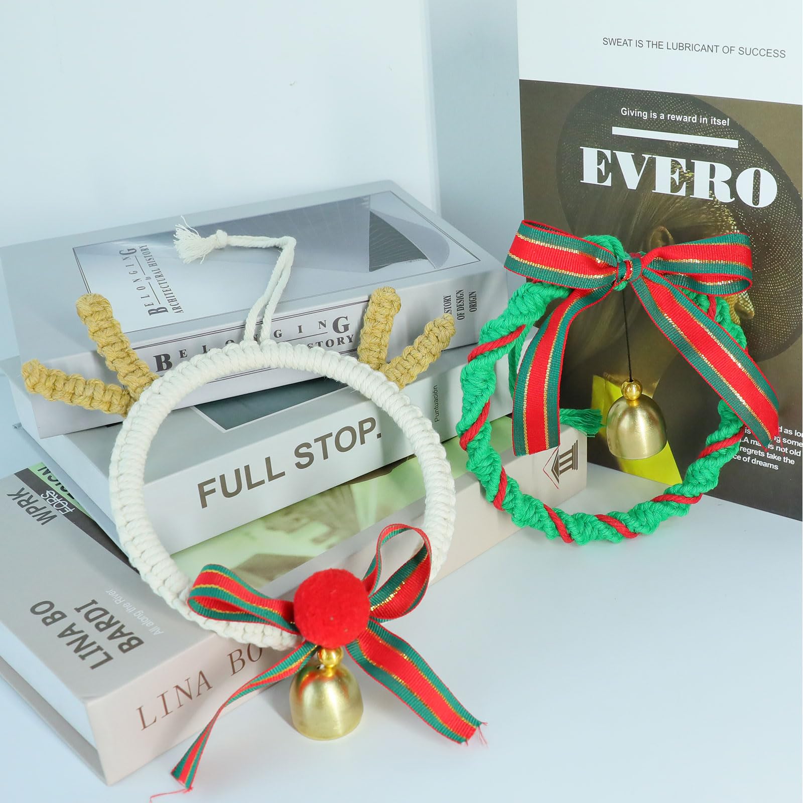 ENUOLI Christmas Wind Chime,Nordic Wooden Wall Hanging Ornaments Handmade Pendant Wooden Indoor Wind Chimes for Christmas Home Decoration Hanging Wind Chimes for Door Decor