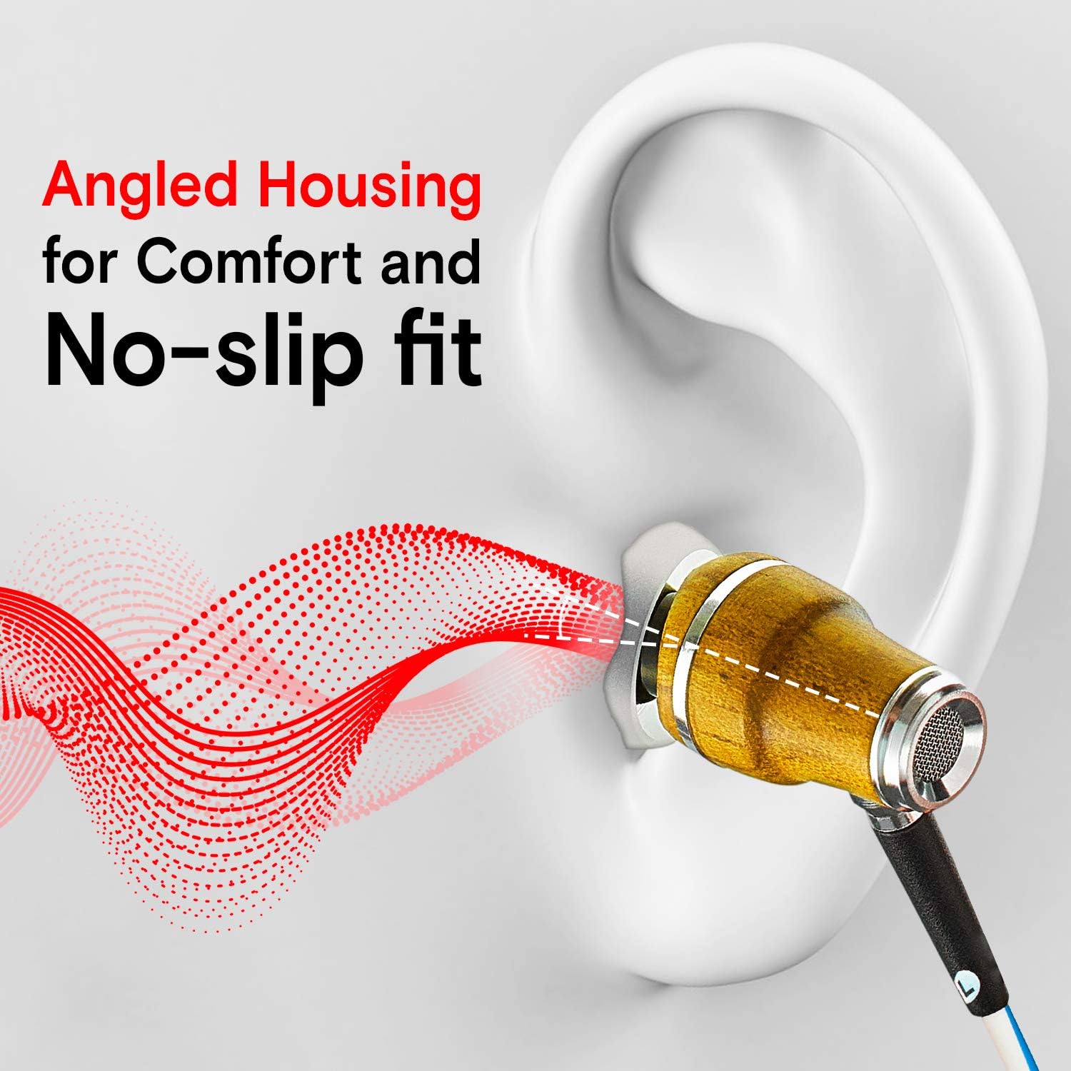 Symphonized NRG X Earphones Wired with Mic -Wood Earbuds with Microphone, Stereo In Ear Headphones for Computer Android - Image 4