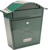 Burg-Wächter MB01G Green Classic Wall Mounted Galvanised Steel Lockable Post Box