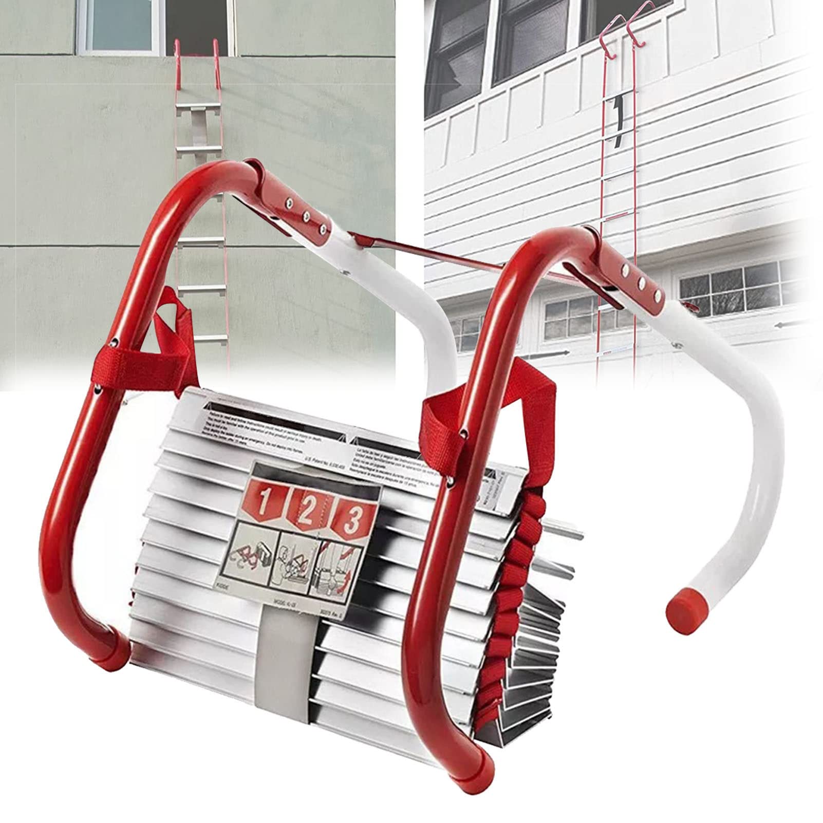 Compact Fire Ladder - Reusable Emergency Rope Ladder For Fire Escape ...
