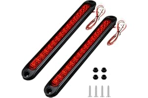 PerfecTech 15 LED Trailer Brake Tail Light, LED Bar Stop Turn Tail Lights Waterproof Assembly Brake Strip Red Light for Marin