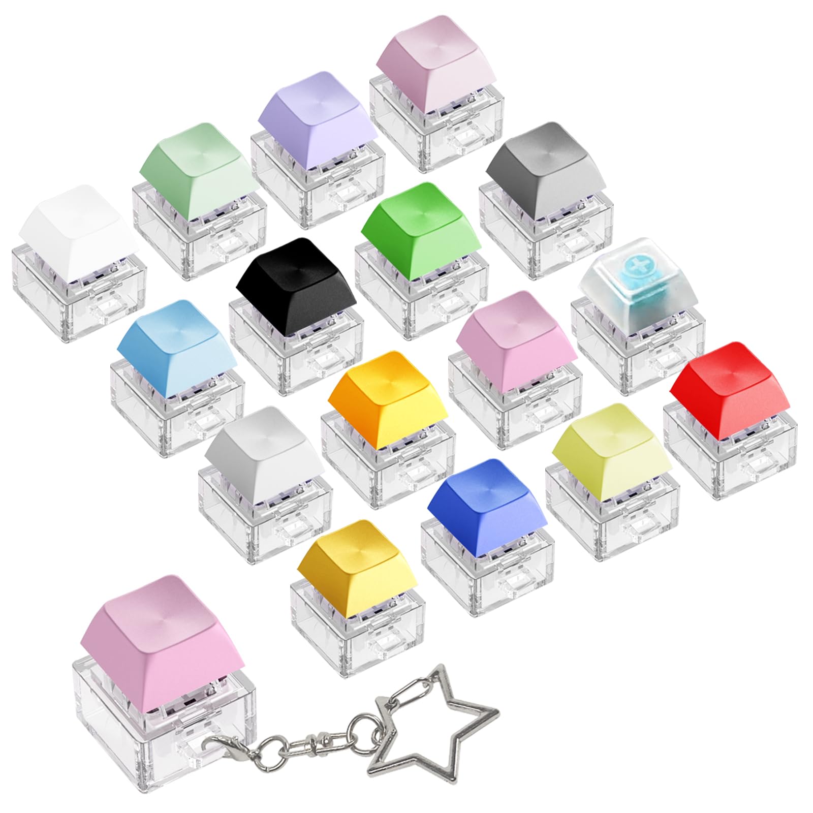 YIMAGUJRX 16 Pcs Keyboard Fidget Toy, Fidget