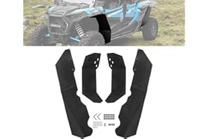 A & UTV PRO Splash Mud Flaps, Fender Flares Extensions Mud Guards, Front & Rear for Polaris RZR XP/4 1000 Turbo 2014-2023 Acc