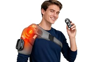 Shoulder Heating Pad with Remote, Heated Shoulder Wrap with Massage, Shoulder Massager with Heat