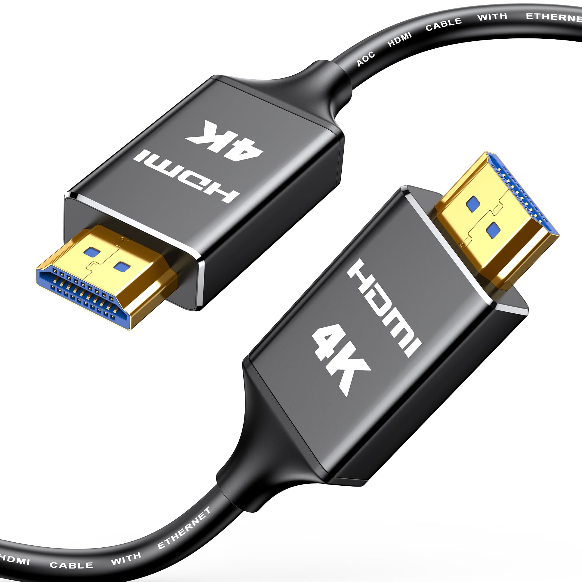 Highwings 4K Long HDMI Cable 30M | in-Wall CL3 Rated HDMI Cable 2.0 | Support HDR10 8/10bit 18Gbps HDCP2.2 ARC | High Speed HD Shielded Cord | Compatible with Laptop, PC, HDTV, Projector