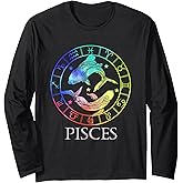 Zodiac Sign Pisces Long Sleeve T-Shirt