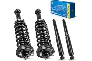 PHILTOP Front Rear Struts Assembly for 2004-2008 F150 RWD 2006-2008 Mark LT RWD, 171362 * 2/911261 * 2 Complete Struts and Shocks Absorber Assembly,Quick Suspension Loaded Struts with Coil Spring