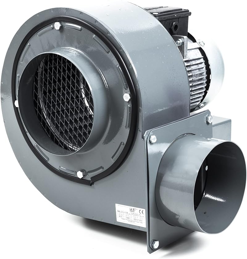 emmahome Centrifugal Extractor Fan 1950m3/h Kitchen Radial Metal Heavy Duty